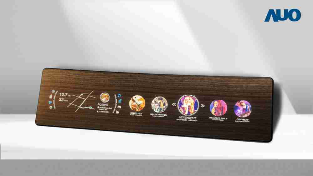 尊时凯龙研发全球最高穿透度达80%的AmLED木纹显示器，，可于使用时呈现高亮度、、、、清晰可见的信息，，，，并在不使用时回归为单纯的饰板，，，节能兼具美观